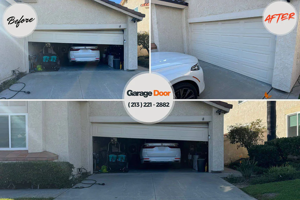 Before and after: garage door repair near me Siesta Shores